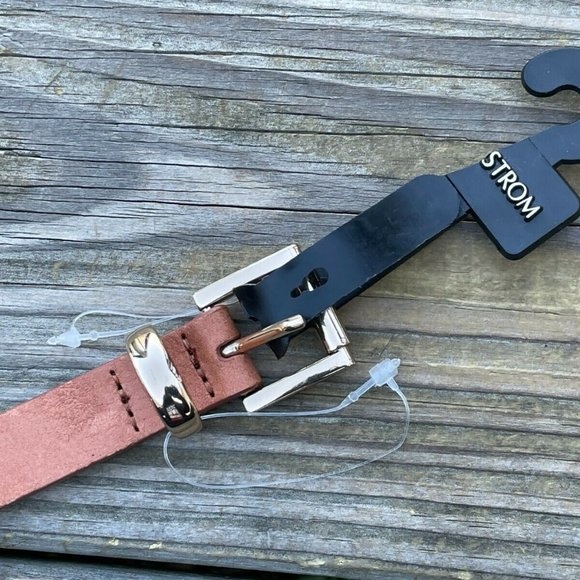 Another Line Belt Genuine Leather Brown Skinny Waistband Ladies Belt size S 30 main image 12